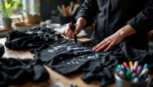 Vlekken van bleekmiddel op kleding redden: de stiftentruc die je zwarte kleding redt