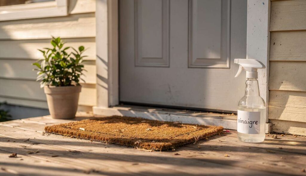 Azijn bij de voordeur sprayen: waar dit voor dient en waarom het wordt aanbevolen