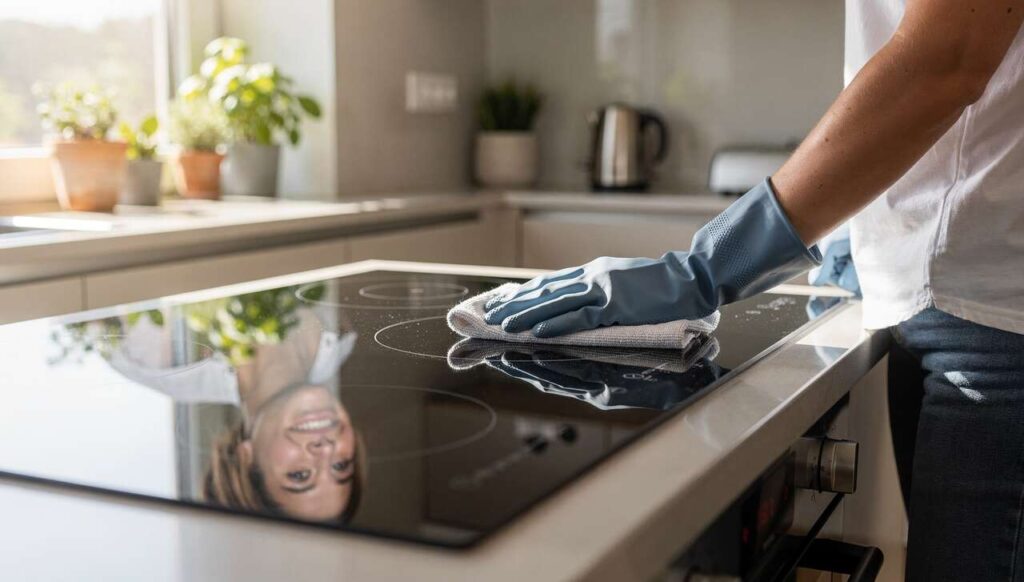 Glaskeramische kookplaat reinigen: deze eenvoudige truc maakt het een fluitje van een cent