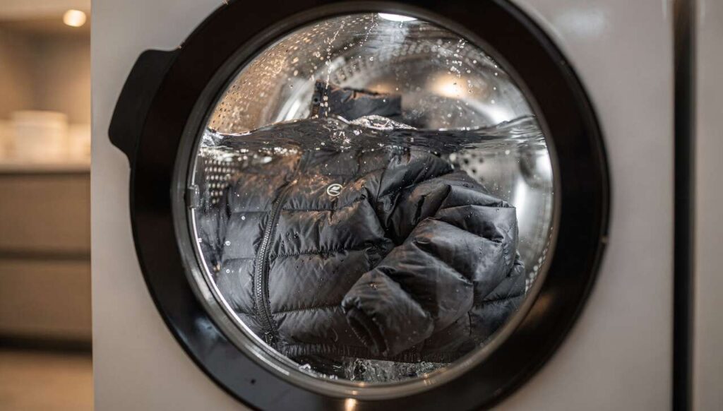 Donsjas wassen zonder klontering: voeg 4 druppels toe en hij is weer als nieuw