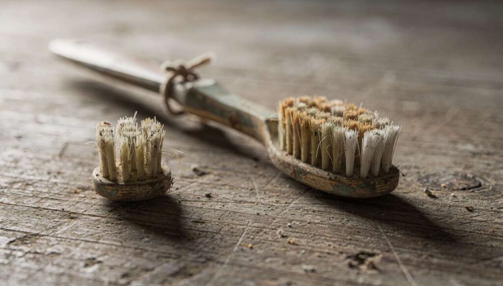 Twee oude tandenborstels aan elkaar binden: de schoonmaaktruc die viral gaat