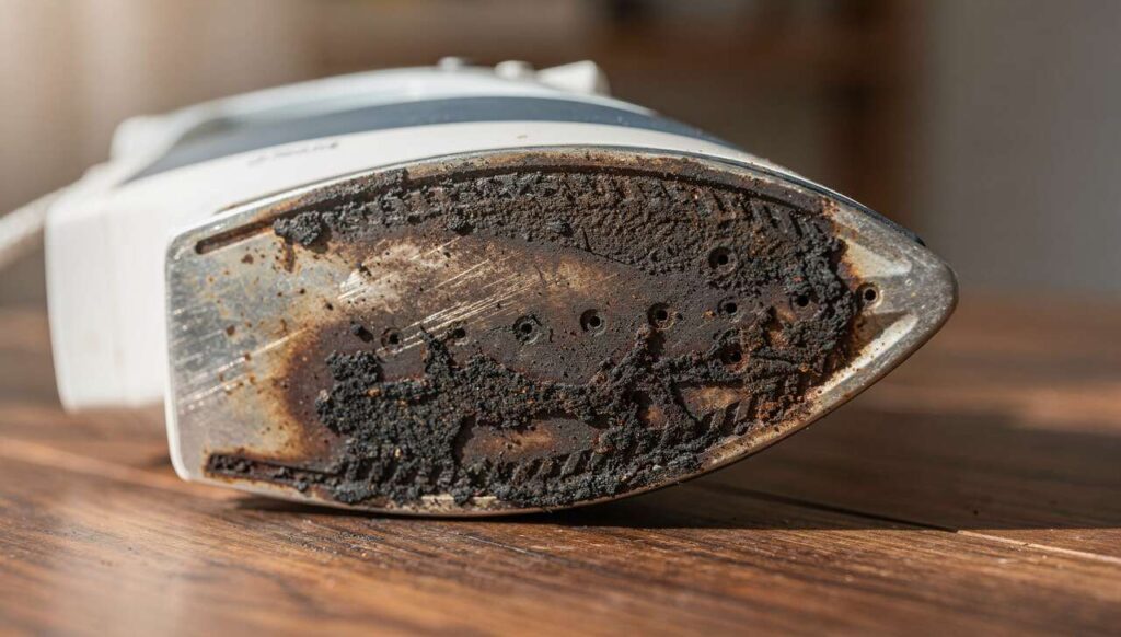 Strijkijzer met zwarte aanslag? Zo verwijder je het zonder krassen in 5 minuten