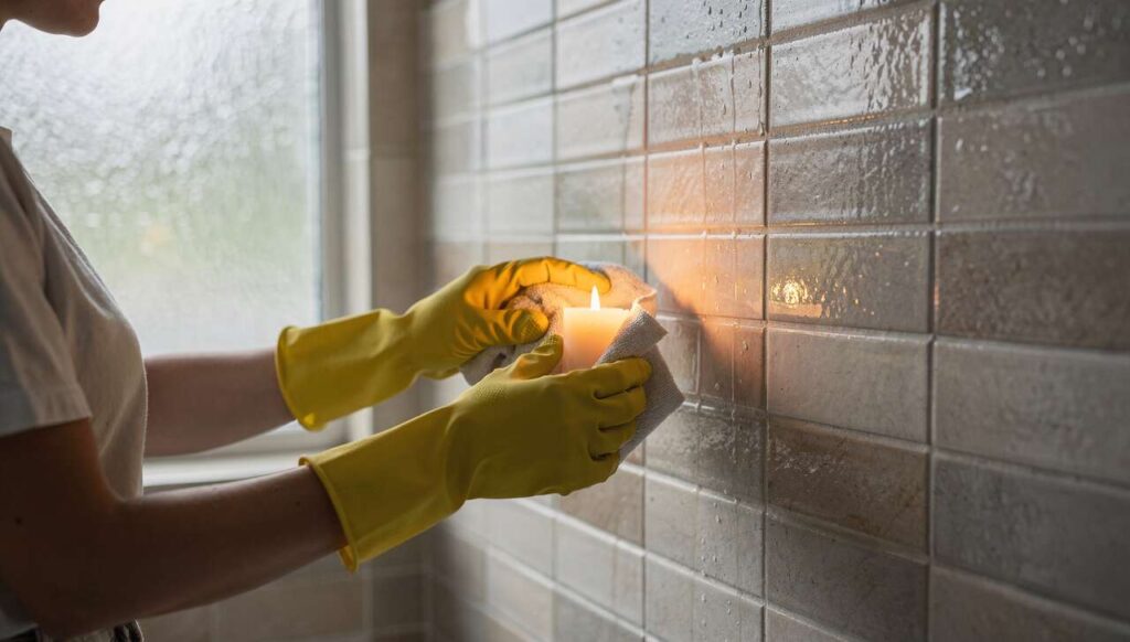 Kaars over je tegelvoegen wrijven: het anti-schimmelmiddel dat verrassend effectief is