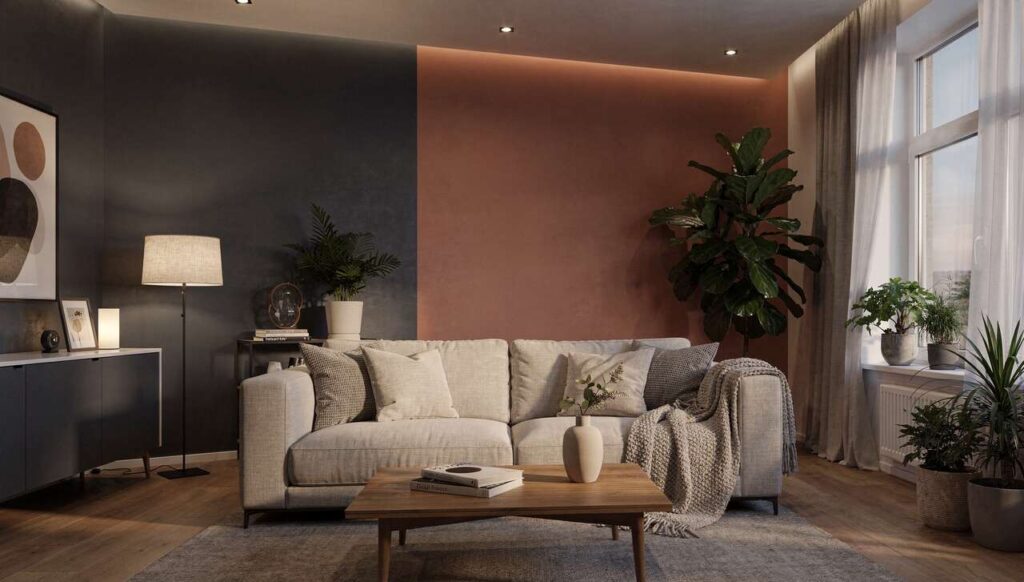 Twee muren verven in plaats van één: de schildertrend van 2026 die iedereen doorvraagt