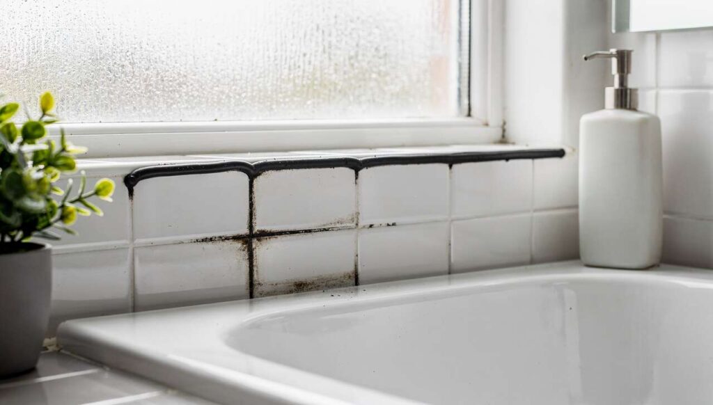 Siliconen voegen in de badkamer zwart? Zo verwijder je schimmel zonder agressieve middelen