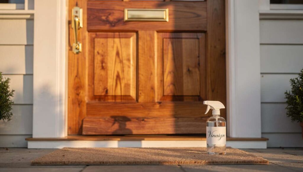 Azijn bij de voordeur sprayen: waarvoor dit dient en waarom het wordt aangeraden