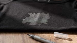 Bleekwatervlek op zwarte kleding? Met een stift los je het op zonder naaimachine